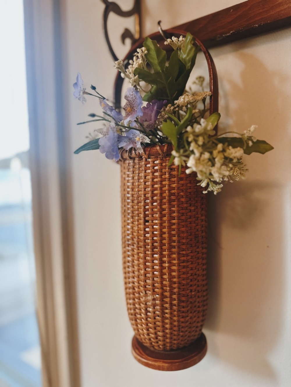 Brown Woven Basket Vase